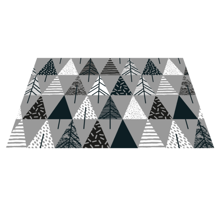 乙烯基圣诞餐垫风格化松树图案 - TenStickers