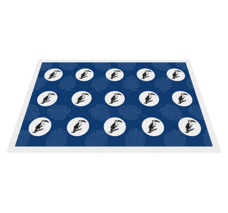 乙烯基餐垫原版热带鸟类图案 - TenStickers