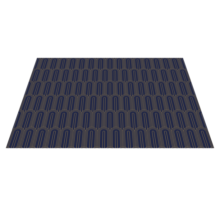 乙烯基餐垫优雅弧形线条 - TenStickers