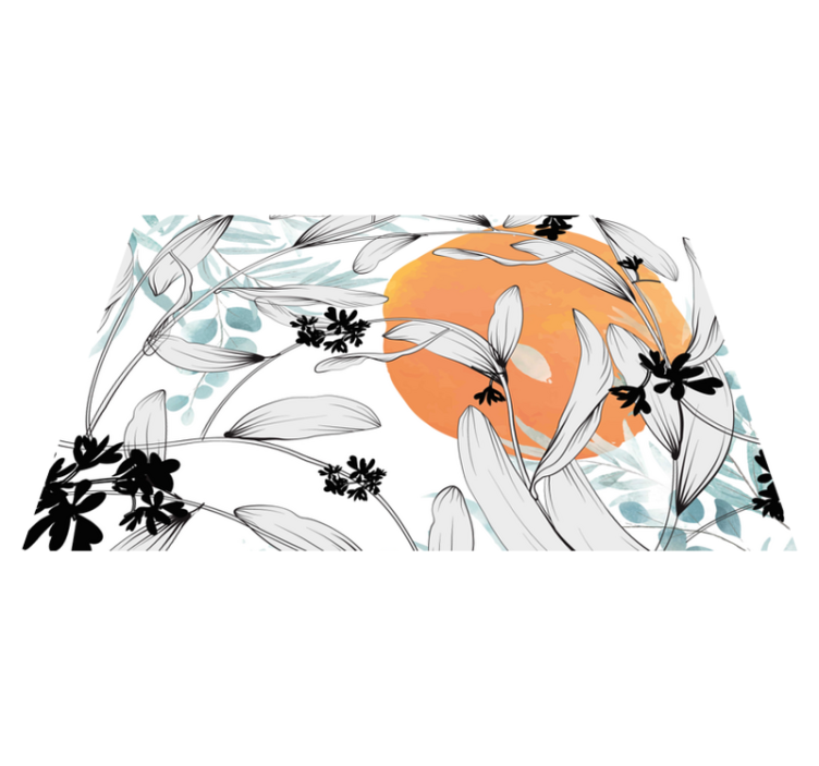 乙烯基餐垫花卉灵感点缀 - TenStickers