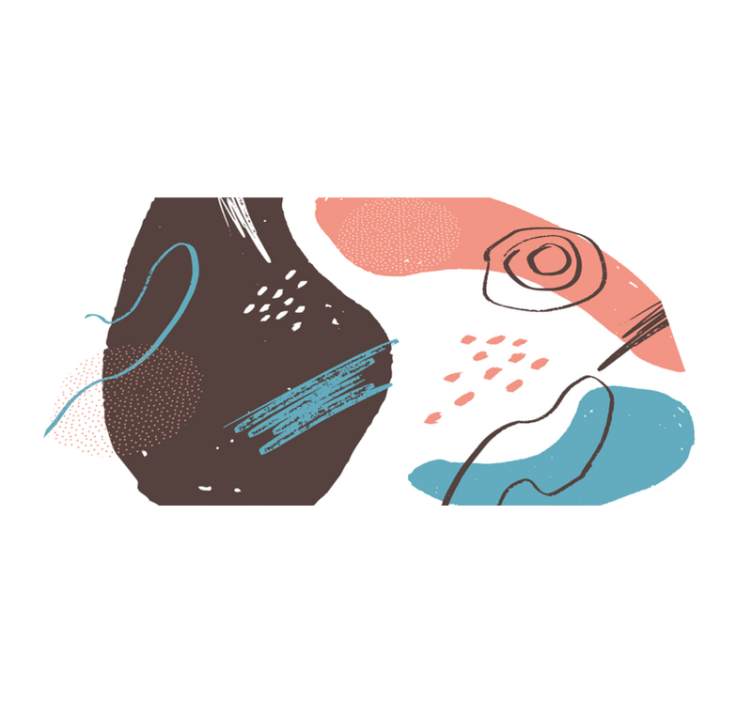 乙烯基餐垫生动抽象图形 - TenStickers