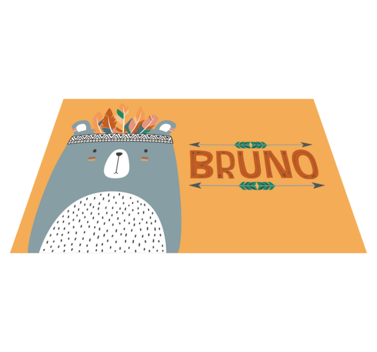 乙烯基儿童餐垫可爱熊猫插画 - TenStickers