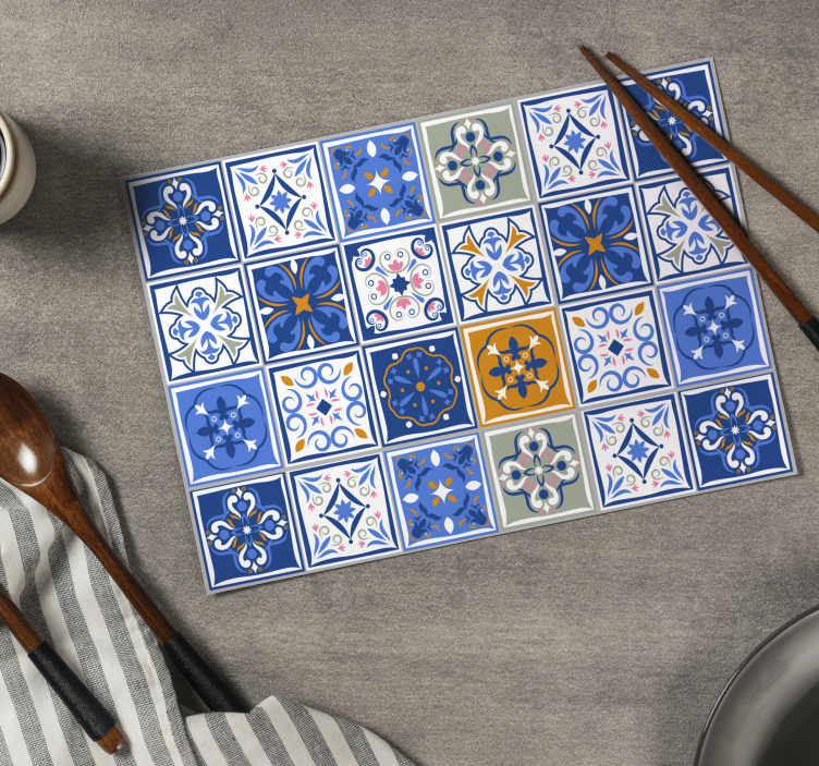 乙烯基餐垫原版 葡萄牙风格 - TenStickers