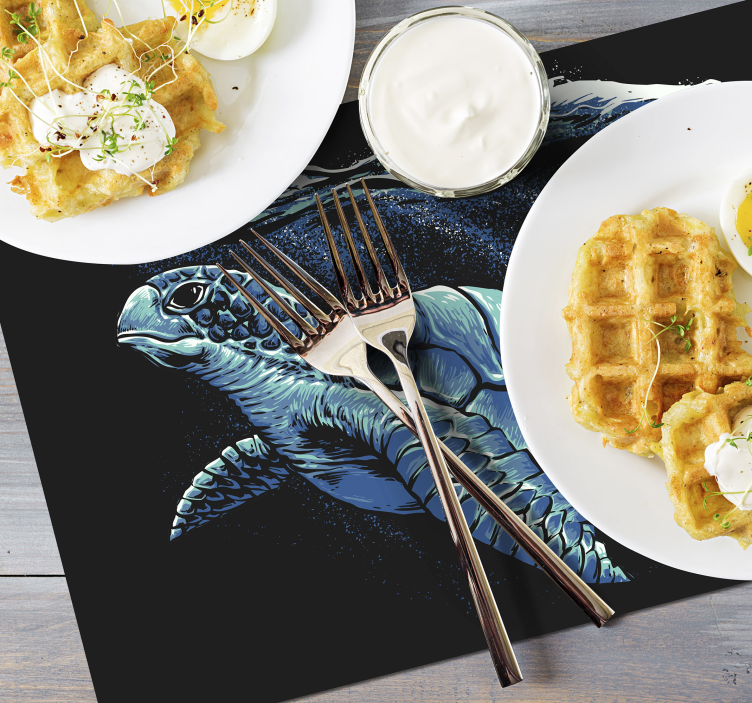 乌龟手绘图乌龟餐垫 - TenStickers