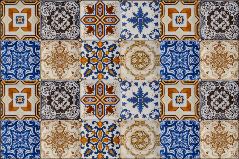 乙烯基餐垫原版 多色液压系统 - TenStickers