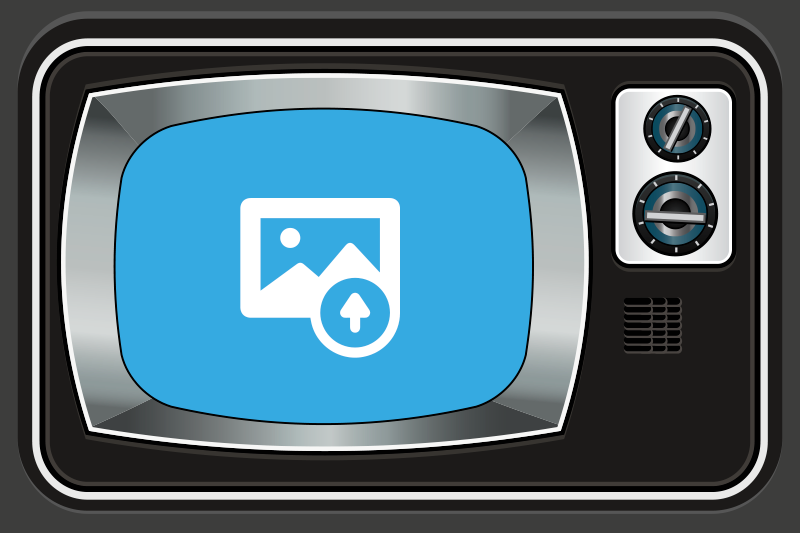 电视可定制的照片原始餐垫 - TenStickers