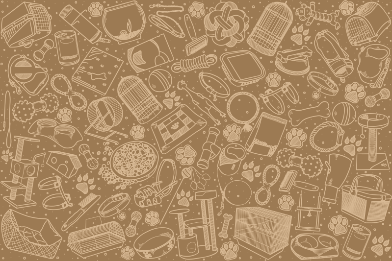 乙烯基餐垫贴图精美厨房元素 - TenStickers