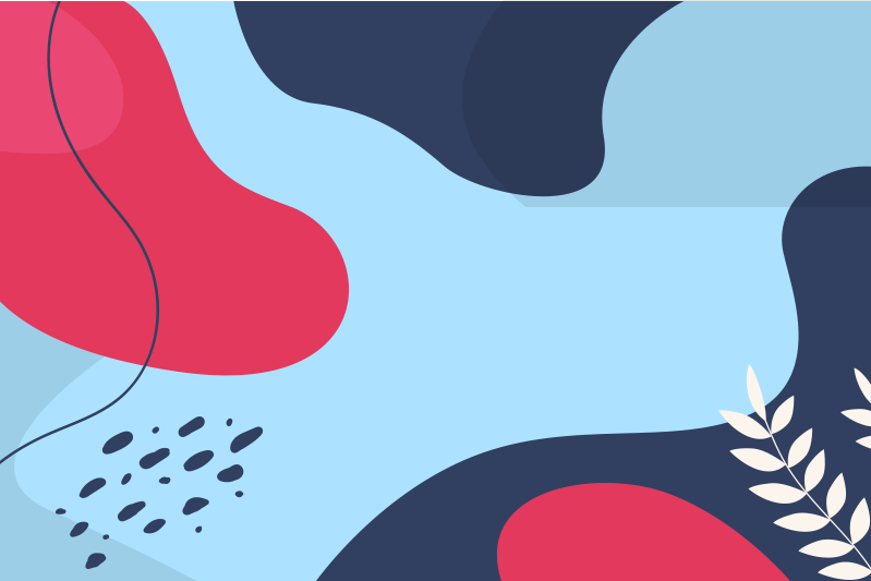 乙烯基餐垫原版色彩斑斓的抽象形状 - TenStickers