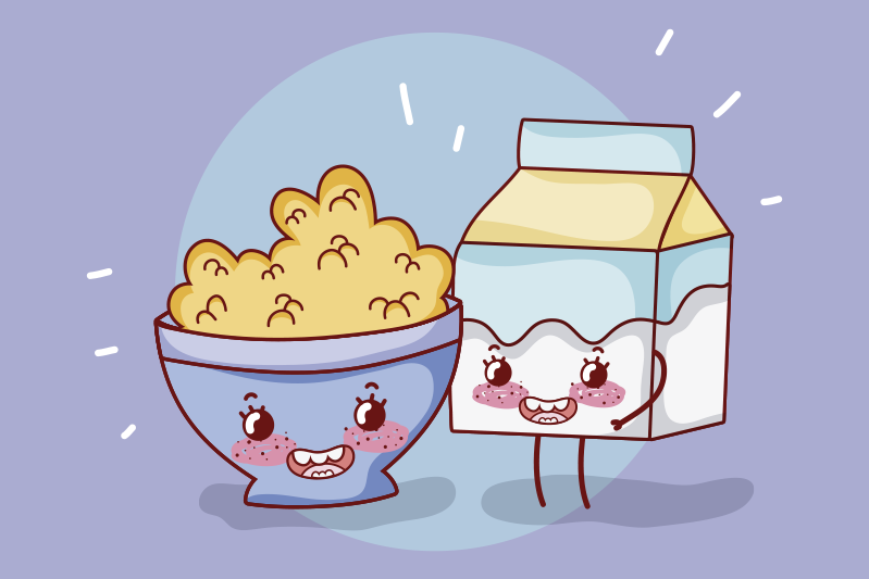 乙烯基儿童餐垫快乐小吃伙伴 - TenStickers