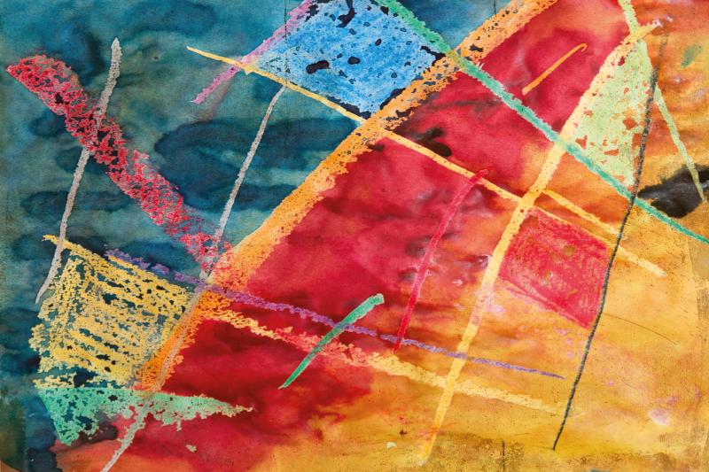 乙烯基餐垫原版绚丽几何图案 - TenStickers