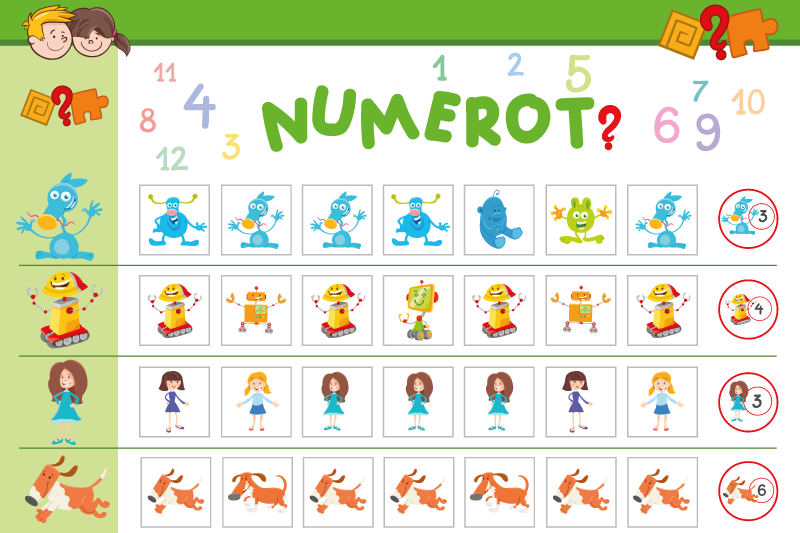 乙烯基儿童餐垫 色彩缤纷的教育板 - TenStickers