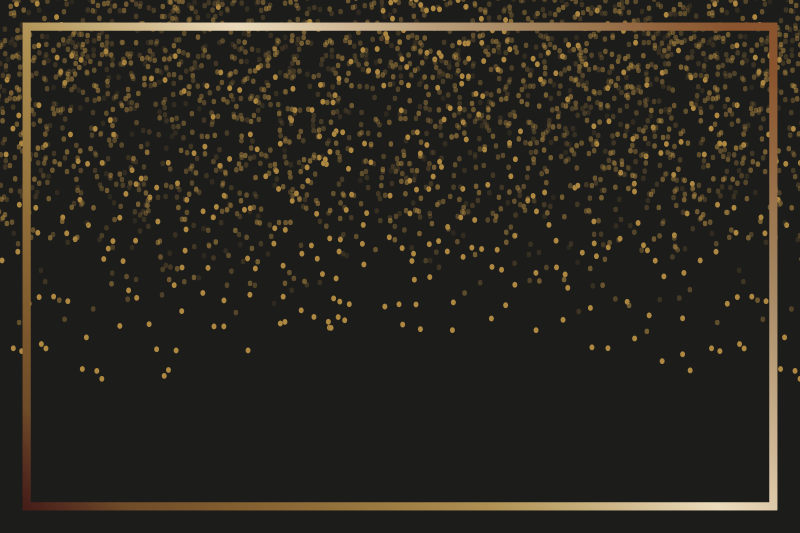 乙烯基餐垫优雅黑色闪光 - TenStickers