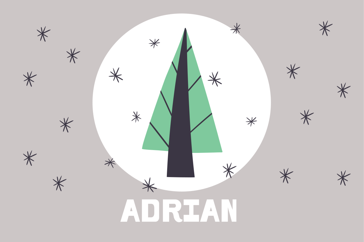 个性化圣诞树圣诞节餐垫 - TenStickers