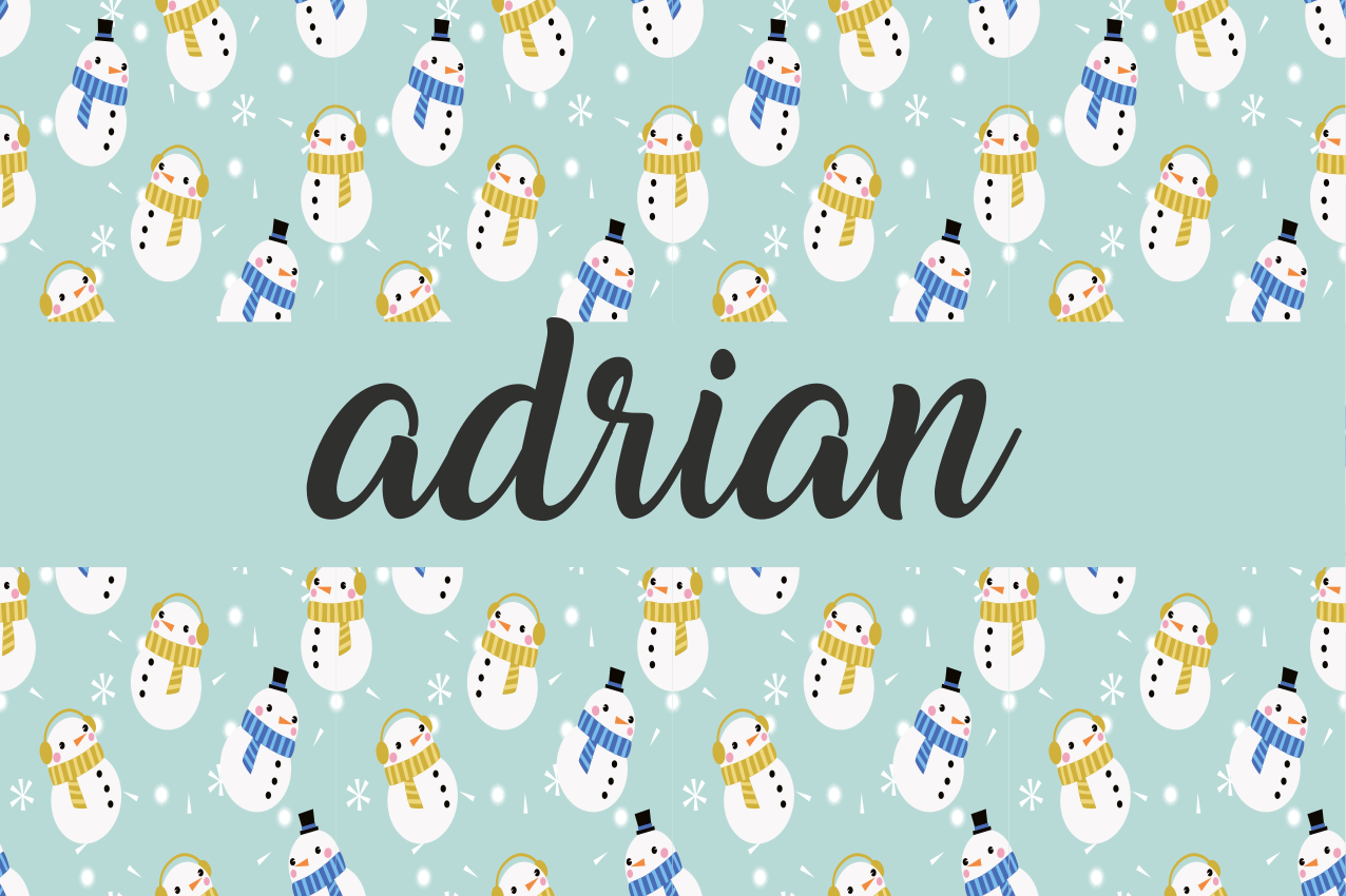 乙烯基圣诞餐垫 雪人个性化设计 - TenStickers