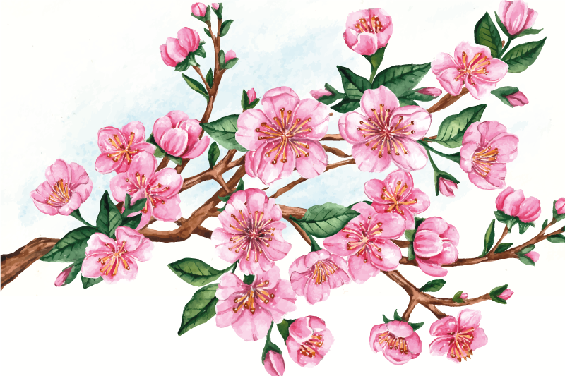 乙烯基餐垫原版优雅花卉碗 - TenStickers