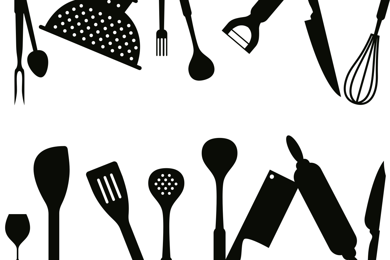 乙烯基餐垫原版厨房用具系列 - TenStickers