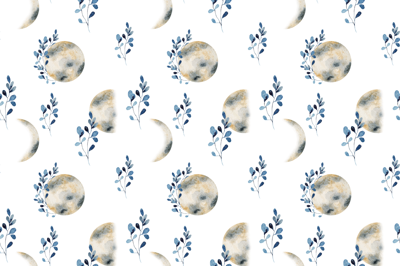 乙烯基餐垫原版天体月亮图案 - TenStickers