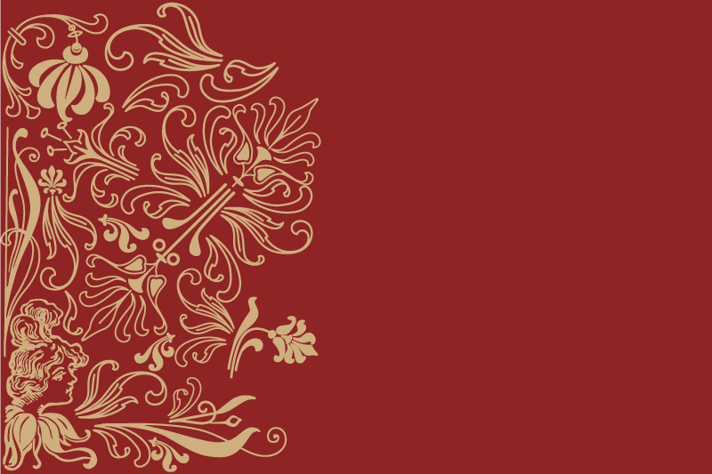 乙烯基餐垫优雅花卉点缀 - TenStickers