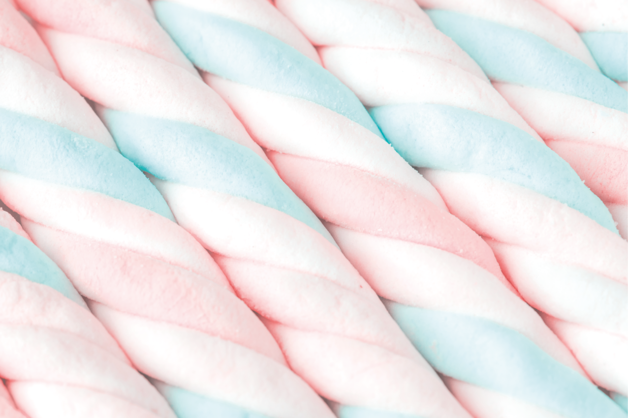 乙烯基餐垫原版扭曲棉花糖 - TenStickers