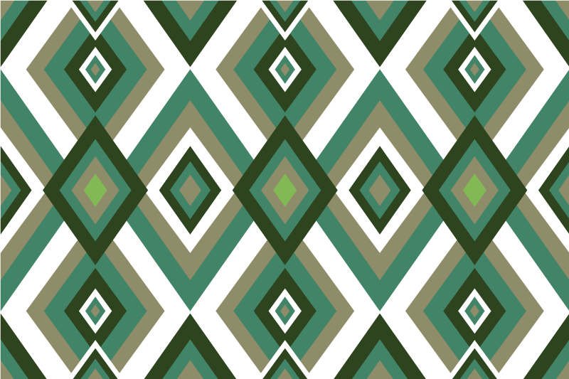 乙烯基餐垫几何风格排列 - TenStickers