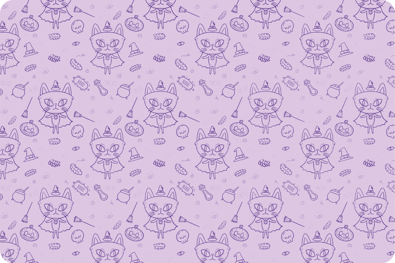 乙烯基儿童餐垫可爱猫咪图案 - TenStickers