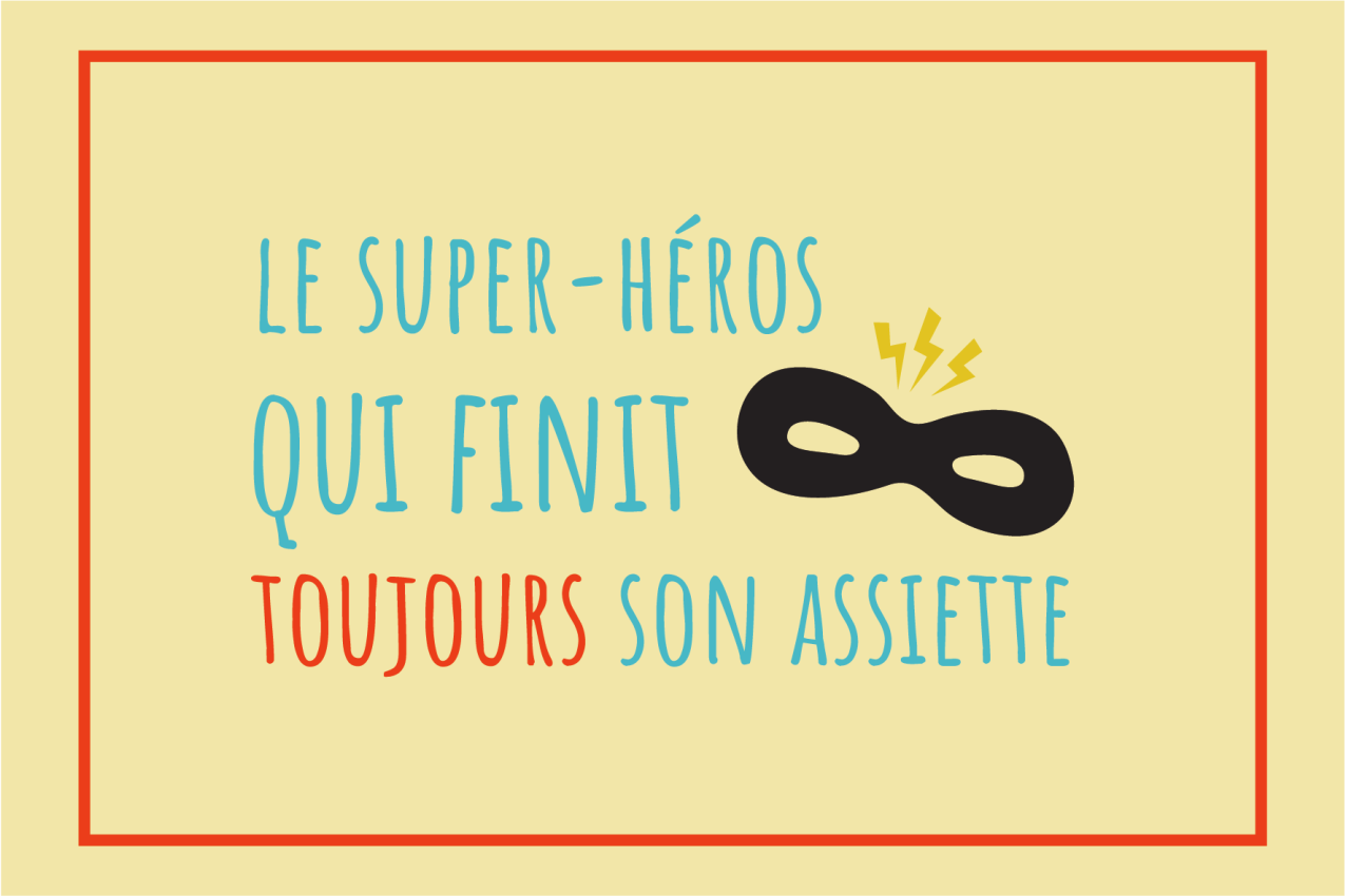 乙烯基儿童餐垫超级英雄盘子灵感 - TenStickers