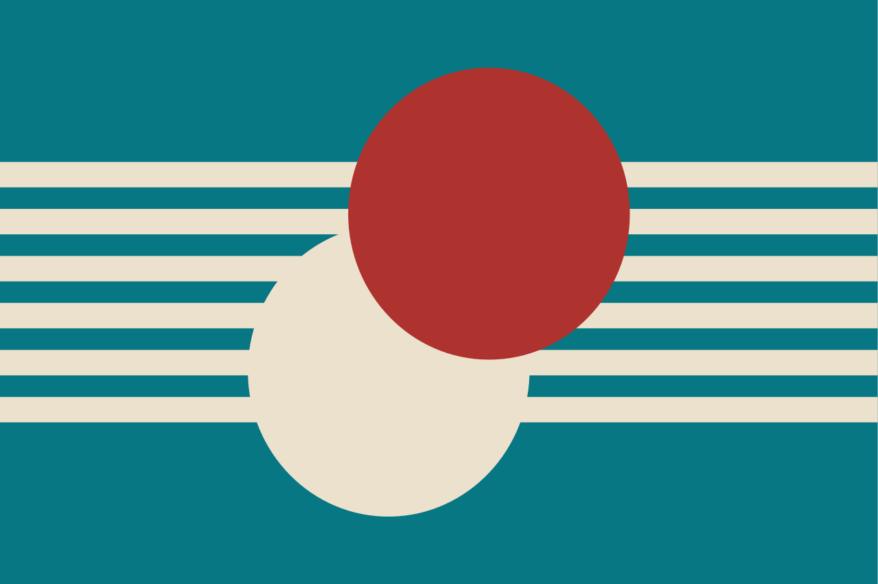 乙烯基餐垫呈现抽象彩色形状 - TenStickers