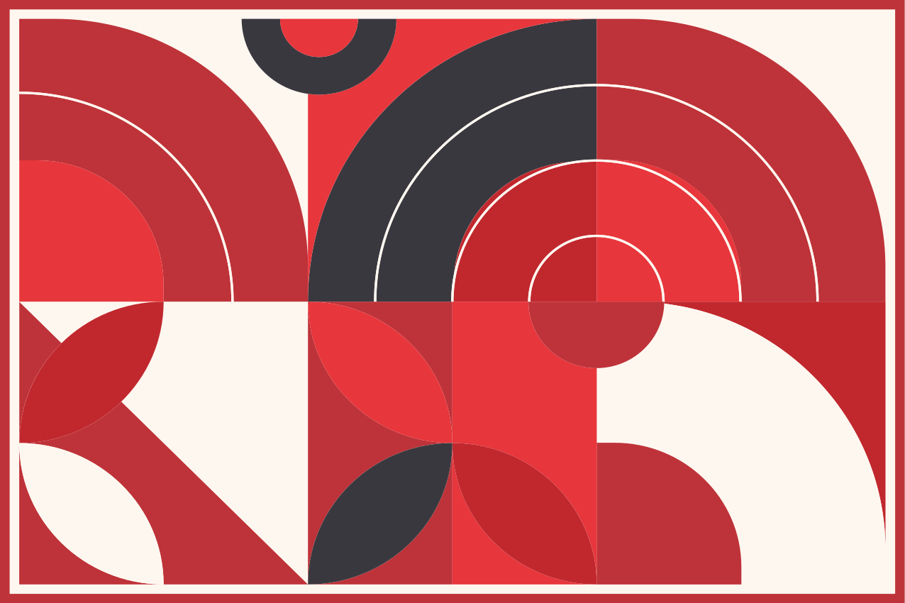 乙烯基餐垫展现生动的几何图形 - TenStickers