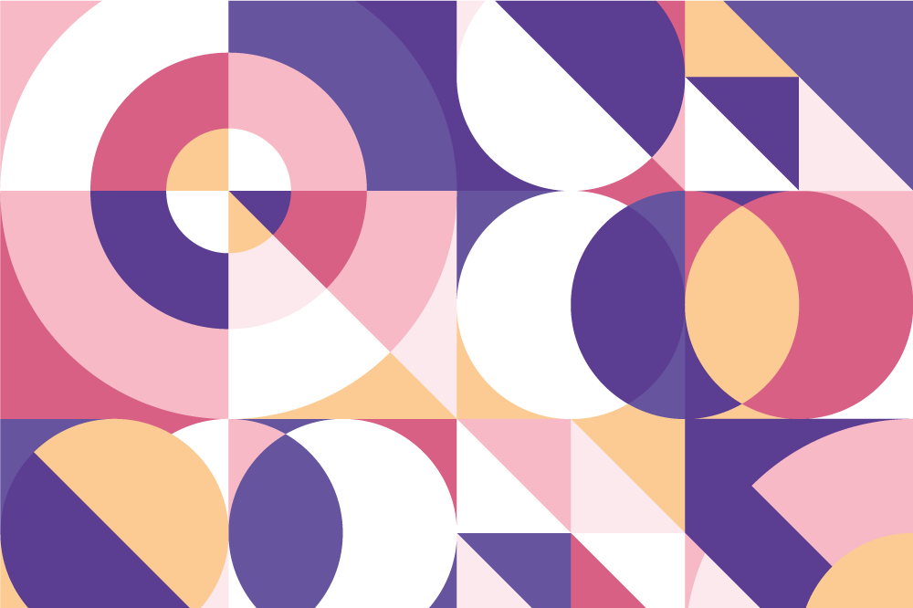 乙烯基餐垫几何色彩排列 - TenStickers