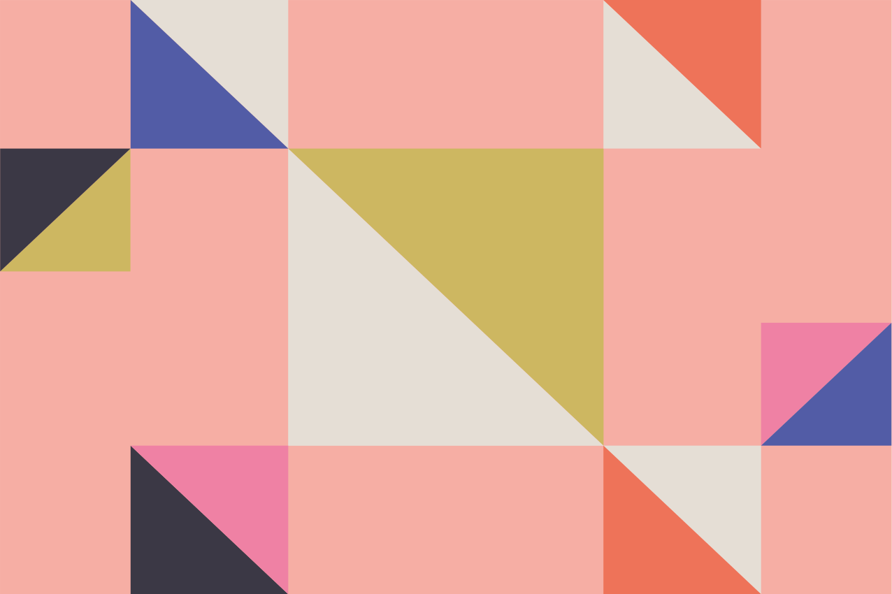 乙烯基餐垫几何色块设计 - TenStickers