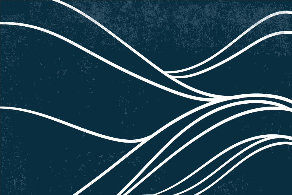 水几何艺术原创餐垫 - TenStickers