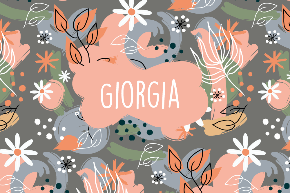 花卉多彩设计个性化餐垫 - TenStickers