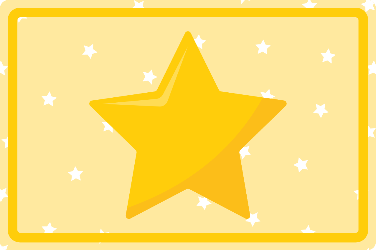 乙烯基儿童餐垫五彩星形设计 - TenStickers