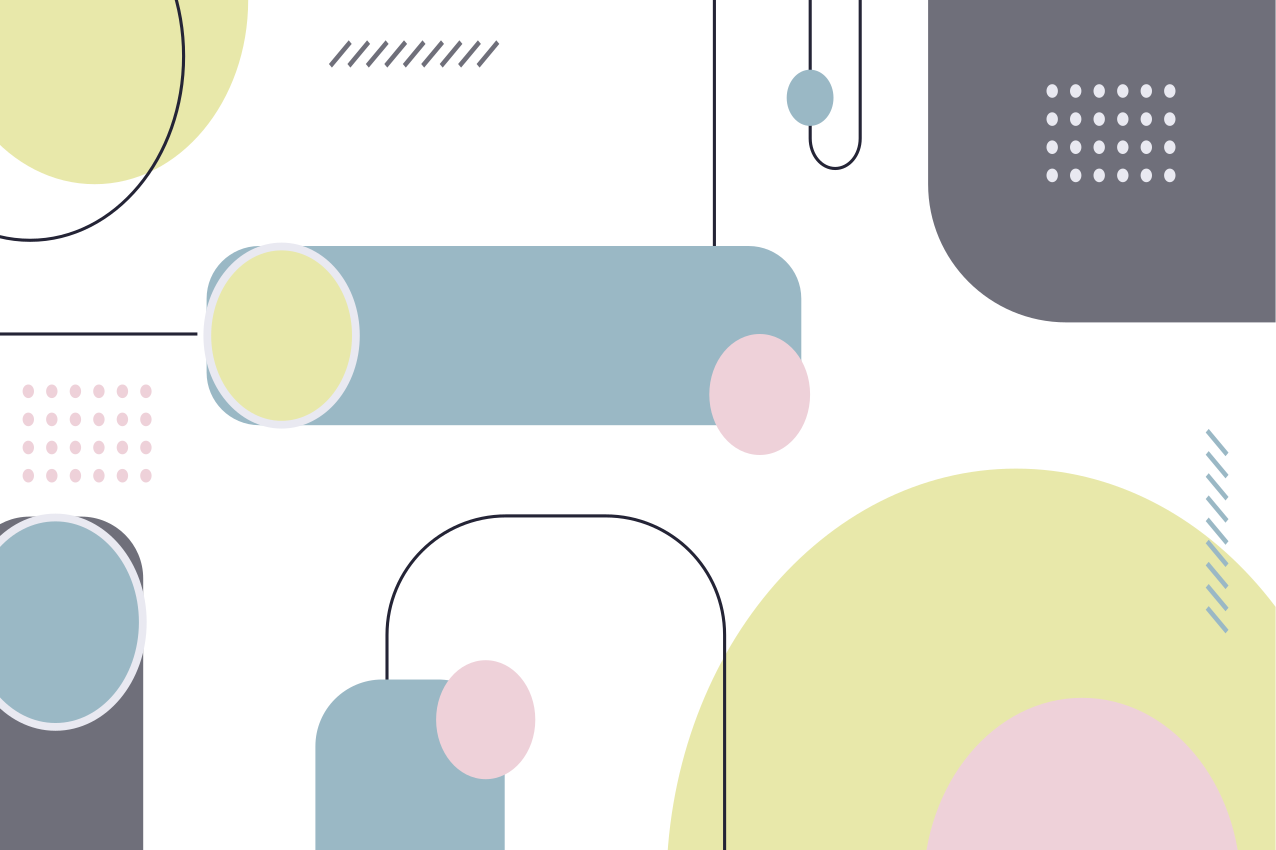 乙烯基餐垫几何形状排列 - TenStickers