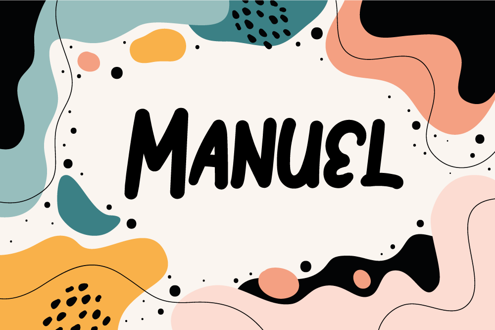 乙烯基儿童餐垫生动抽象图形 - TenStickers