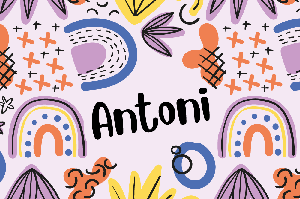 乙烯基儿童餐垫彩色彩虹图案 - TenStickers