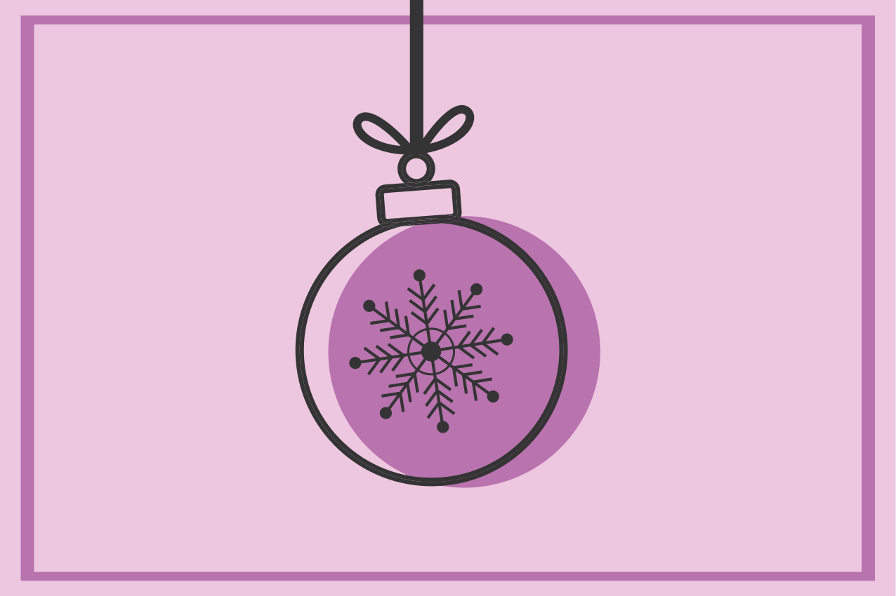 乙烯基圣诞餐垫 雪花装饰插图 - TenStickers