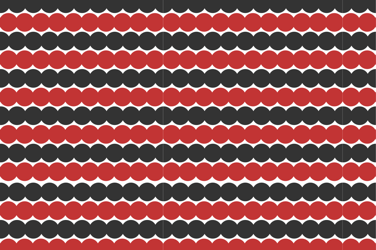 乙烯基餐垫层叠圆形图案 - TenStickers