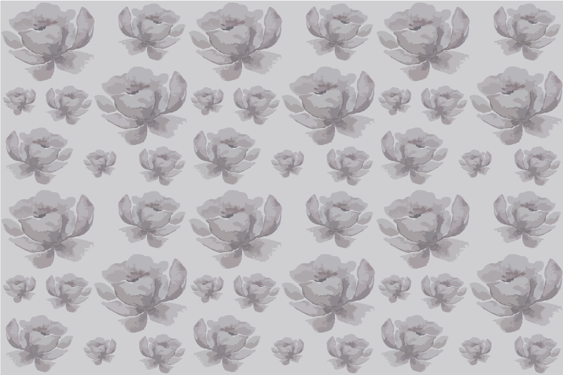 乙烯基餐垫贴图花卉图案表面 - TenStickers