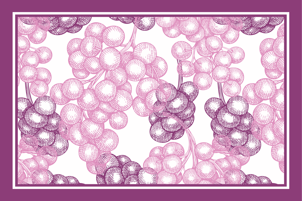 乙烯基餐垫贴图花卉图案纹理 - TenStickers