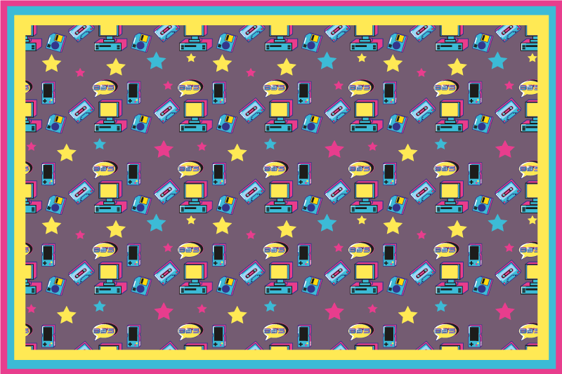 乙烯基餐垫原版五彩星空印花 - TenStickers