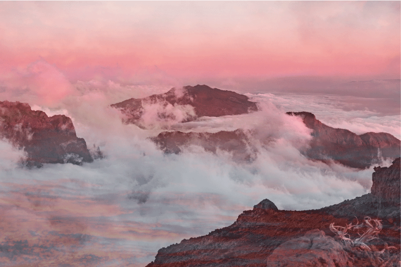 乙烯基餐垫山脉风景场景 - TenStickers