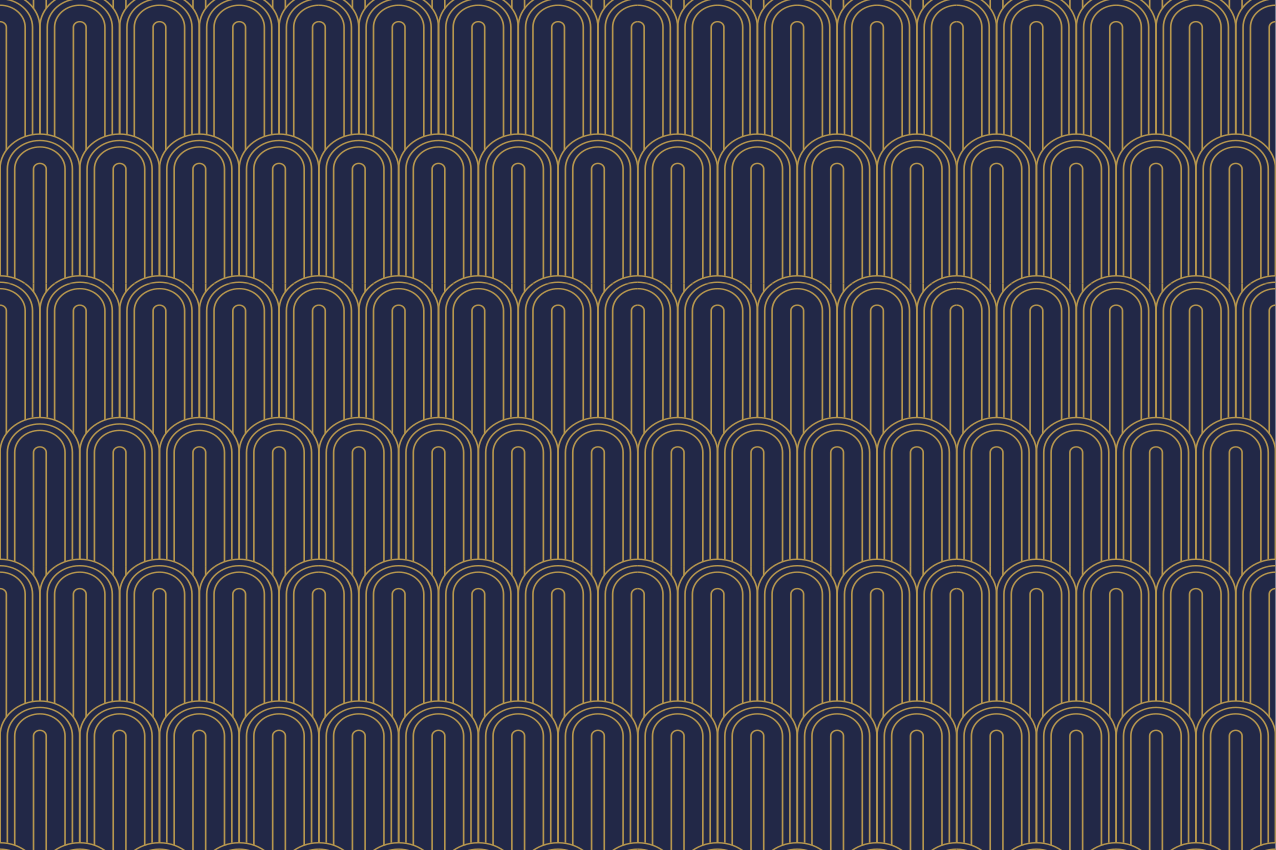 乙烯基餐垫优雅弧形线条 - TenStickers