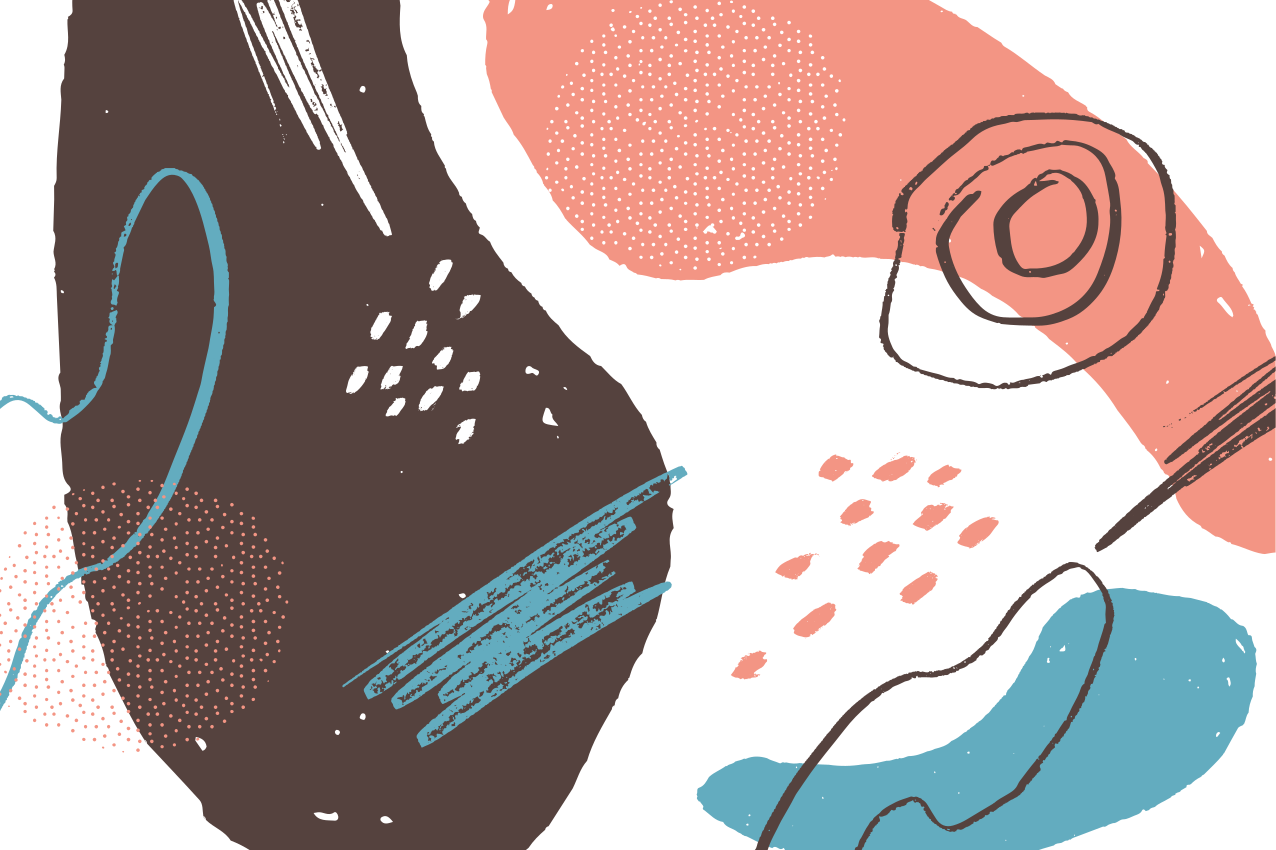 乙烯基餐垫生动抽象图形 - TenStickers