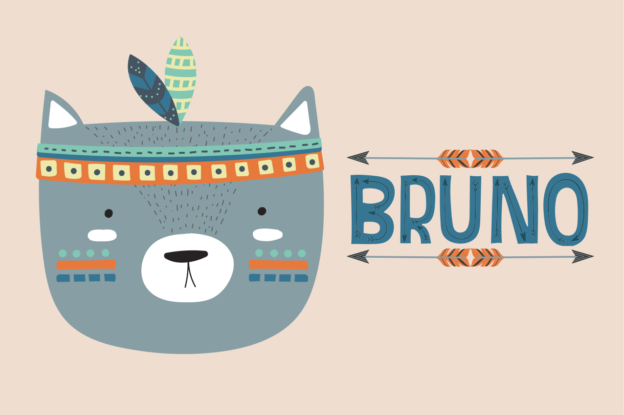 乙烯基儿童餐垫可爱动物插画 - TenStickers