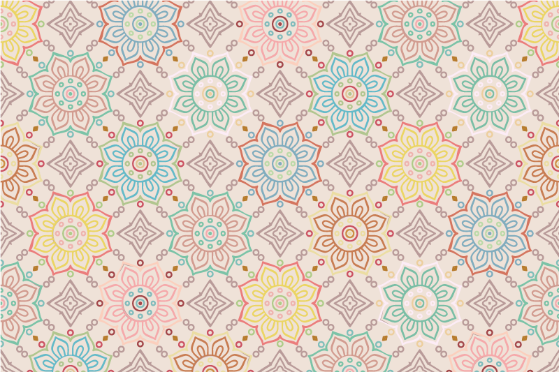 乙烯基餐垫原版生机勃勃的植物印花 - TenStickers