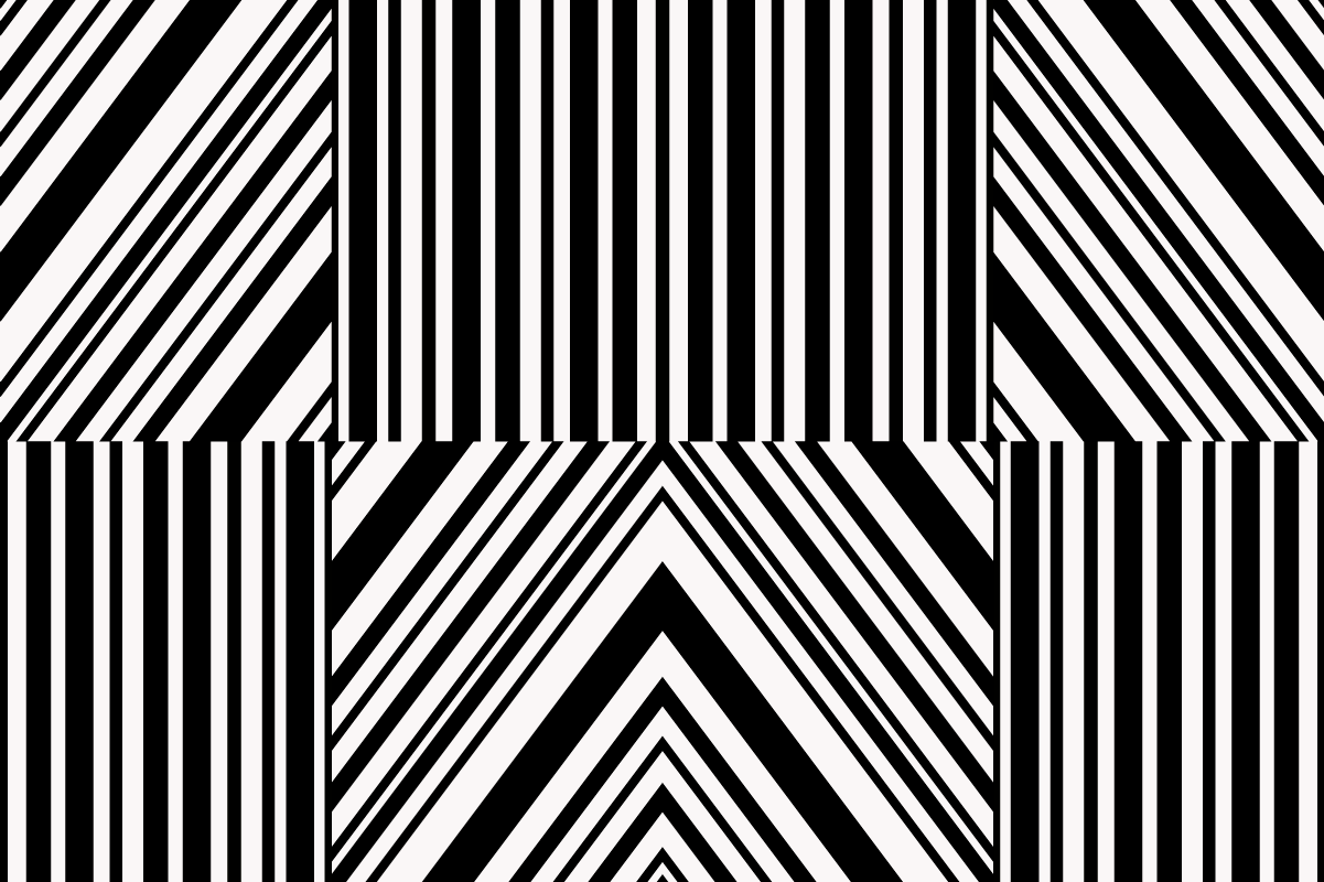 大都会风格的黑色斑马纹餐垫 - TenStickers