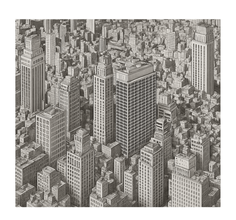 用于青少年房间的其他壁画 黑色和白色概述 - TenStickers