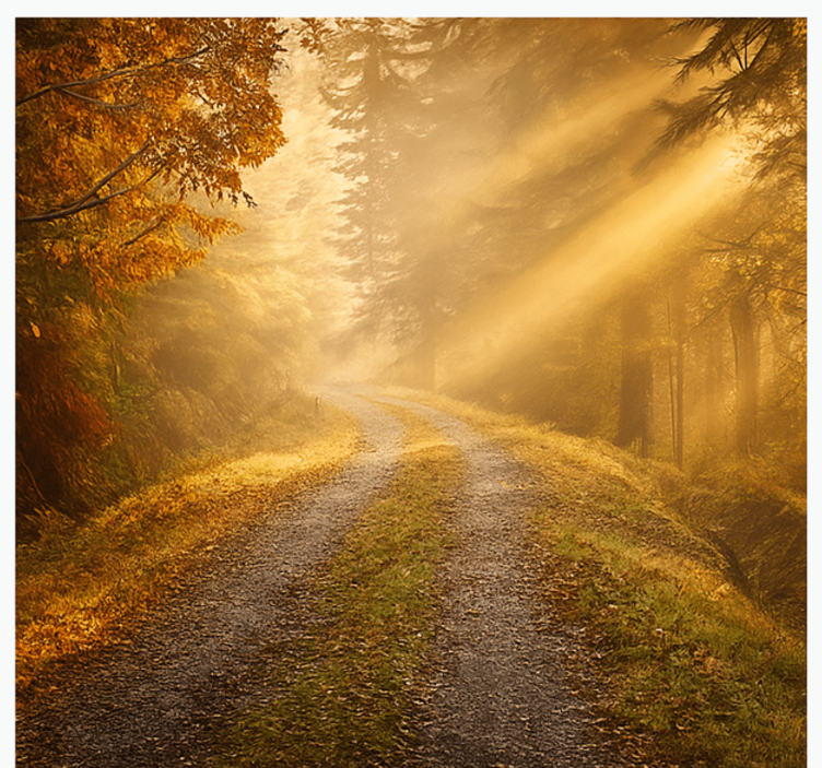 丛林壁画 阳光充足的潮湿森林 - TenStickers