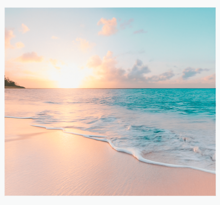 壁画海景 平静的日落设计 - TenStickers